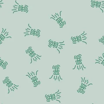 Fast speed shuttlecock line vector seamless pattern Stock Illustration