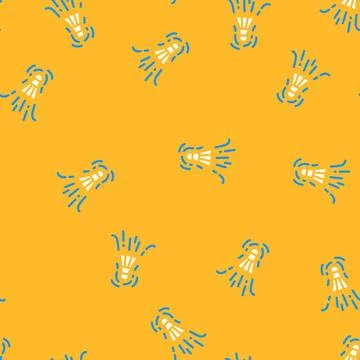 Fast speed shuttlecock vector seamless pattern Stock Illustration