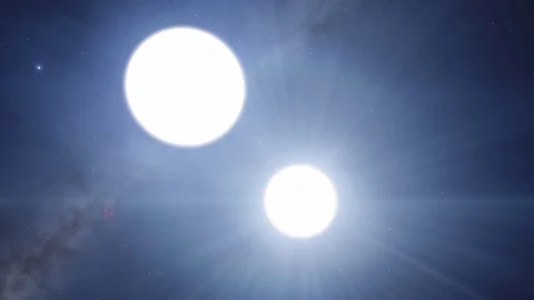 Fast spinning binary pulsar system Stock Footage 122902409