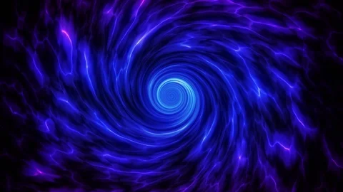 Fast-Spinning Blue Electricity Vortex Spiral Video stock 113297775