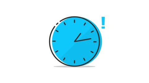 Fast Spinning Clock animation representing 'time management or deadline'. Stock Footage 309770850