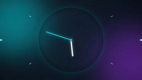 Fast spinning clock 動画素材 347037886