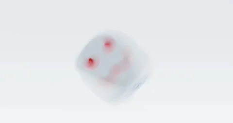 Fast spinning rolling dice for gamble or casino concept. Stock Footage 231667265