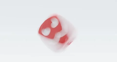 Fast spinning rolling dice for gamble or casino concept. Stock Footage 231667268