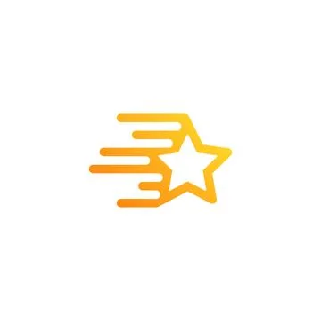 Fast star icon logo Stock Illustration