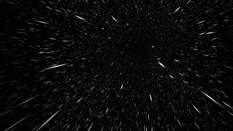 Fast Starfield Hyperspace Warp Speed Particle Streaks on Green Screen Vidéo 344239876