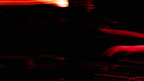 Fast stop motion night city and traffic lights. Urban buildings and skyscra.. Stock Footage 229595002