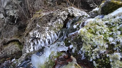 Fast stream in the mountains Stock Footage 119637595