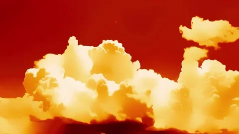 Fast Stylized Hot Clouds Vidéo 163074888