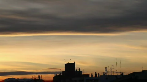 Fast sunset 库存影片 592865