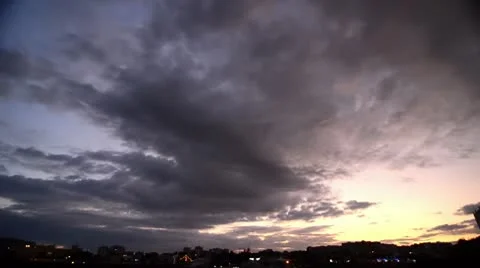 Fast Sunset Stock Footage 10600357