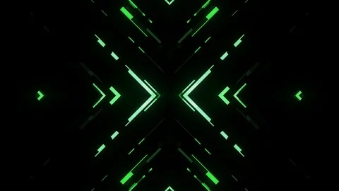 Fast symmetrical cross shape shiny glitch interference screen background for Stock Footage 94058613