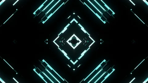 Fast symmetrical shiny diamond shape glitch interference screen background for Stock Footage 94053054