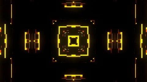 Fast symmetrical square shape shiny glitch interference screen background for Stock Footage 94059341