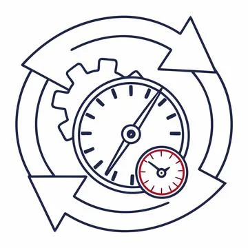 Fast System Performance Speed Icon Vector Design on White Stock Illustration