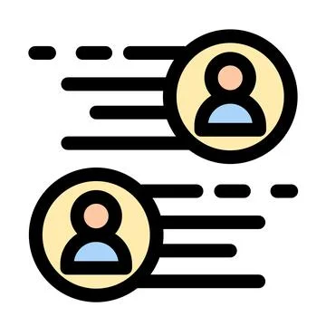 Fast Teamwork- Agile Project Collaboration Icon Stock Illustration
