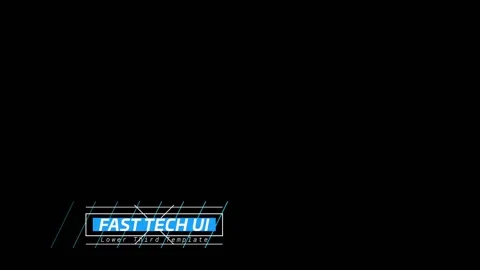 Fast Tech UI Lower Third Stock After Effects