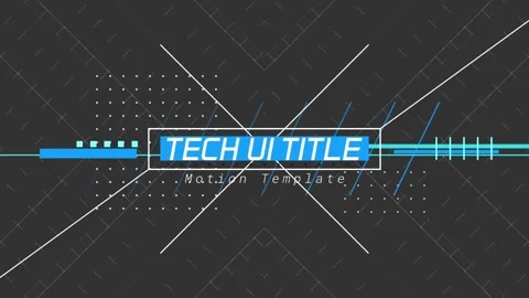 Fast Tech UI Title Stock After Effects