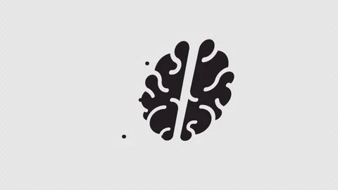 Fast thinking, fast brain, smart. Alpha channel Stock Footage 342422310