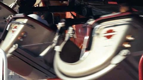 Fast Thrill Carousel Stock Footage 171000679