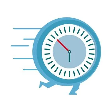 Fast time clock Stock Illustration