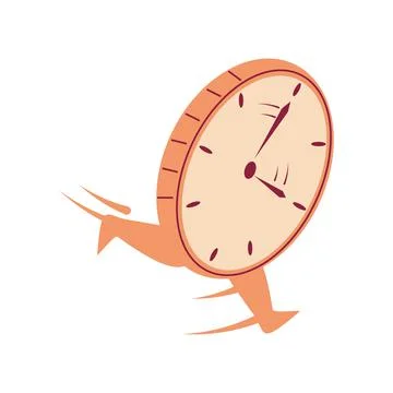 Fast time clock Stock Illustration