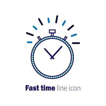 Fast time icon Illustrazione stock