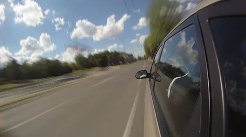 Fast time lapse driving through the city. Stock Footage 57316823