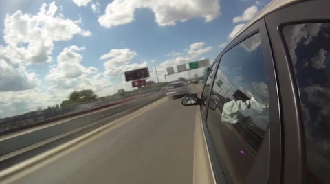 Fast time lapse driving through the city. Stock Footage 57316935