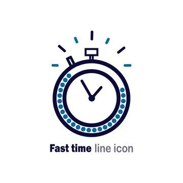 Fast time line icon Stock Illustration