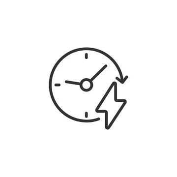 Fast time line icon. Time, Clock, Quick, Speed, Rapid, Accelerate, Editable Stock Illustration