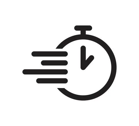 Fast time logo vector design template Stock Illustration