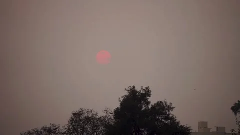 Fast timelapse of beautiful sunset Stock Footage 319999960