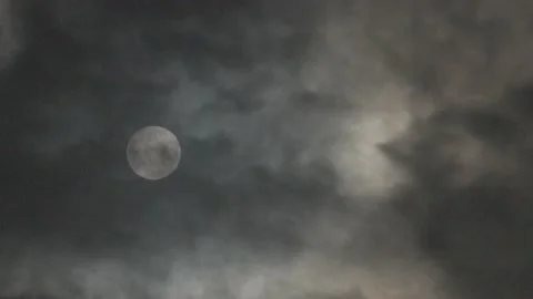 FAST Timelapse Harvest Moon - RAW FLAT Stock Footage 161274084