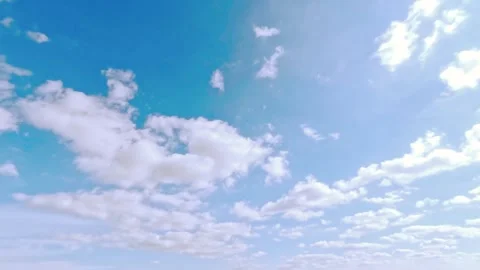 Fast timelapse of the sky of bright violet sundown clouds Stock Footage 245133902