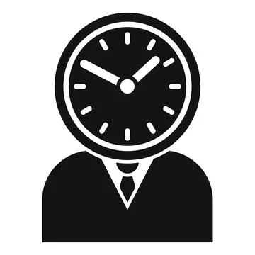 Fast timer work icon simple vector. Night busy Illustrazione stock