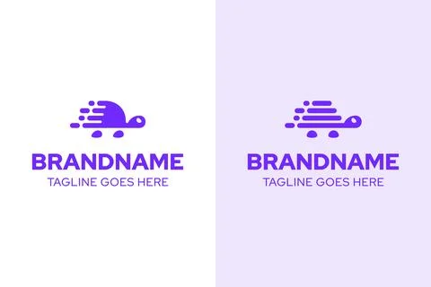 Fast Tortoise Technology Modern Logo, symbolizing reliability, innovation, .. イラスト素材