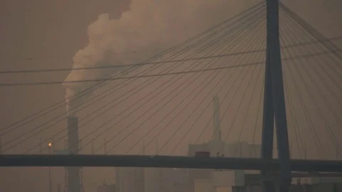 Fast traffic on the bridge Stock Footage 71062008