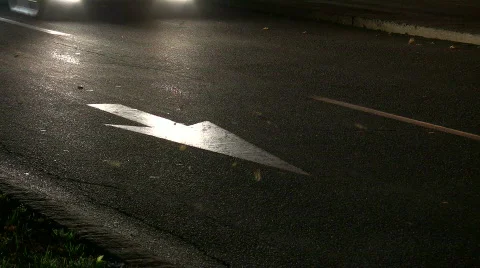 Fast traffic at night Stock Footage 558690