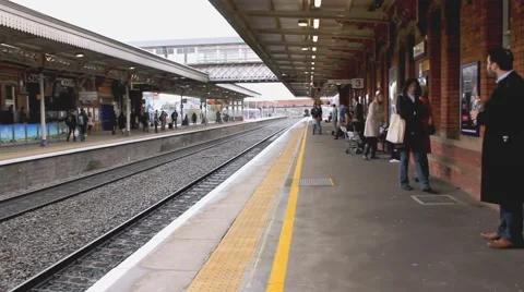 Fast Train 1 England with audio at 25fps Stock-Footage 43705942