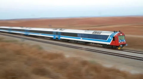 Fast train Stock Footage 21218194