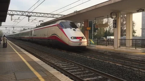 Fast train Stock Footage 44389495