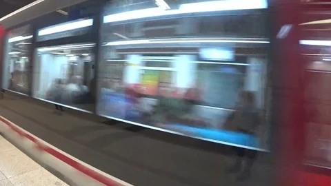 Fast Train Stock Footage 82214897