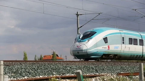 Fast train Stock Footage 82922711