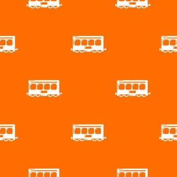Fast train pattern vector orange Illustrazione stock
