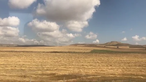 Fast train side window view 스톡 동영상 78928052