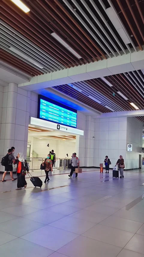 Fast Train Station. Arriving By Train. Railway Passenger Flow Stock Footage 327656531