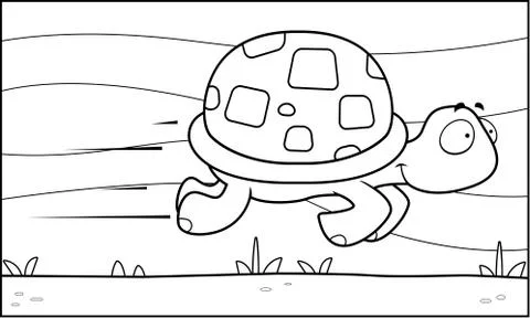 Fast Turtle Stock Illustration