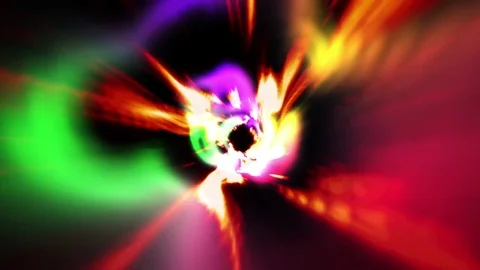 Fast Twisting Colorful Plasma Hyper Warp Tunnel Motion Background Loop 1 Stock Footage 77308720