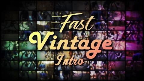Fast Vintage Intro - After Effects Template Stock After Effects